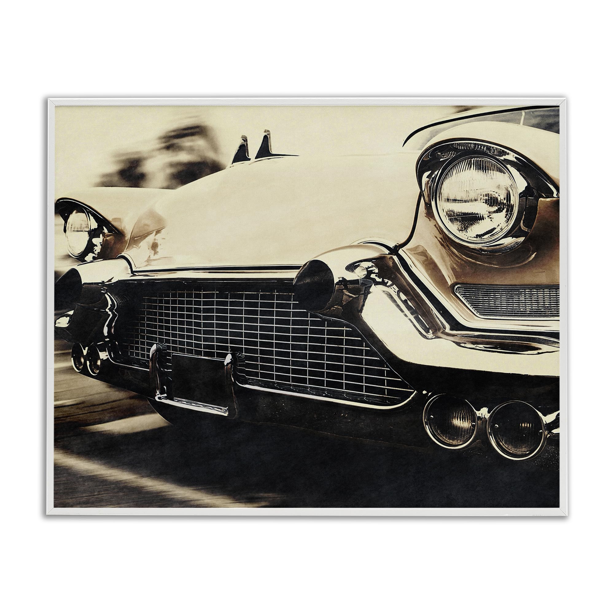 'Vintage Ride Headlights'| Framed Giclee Art