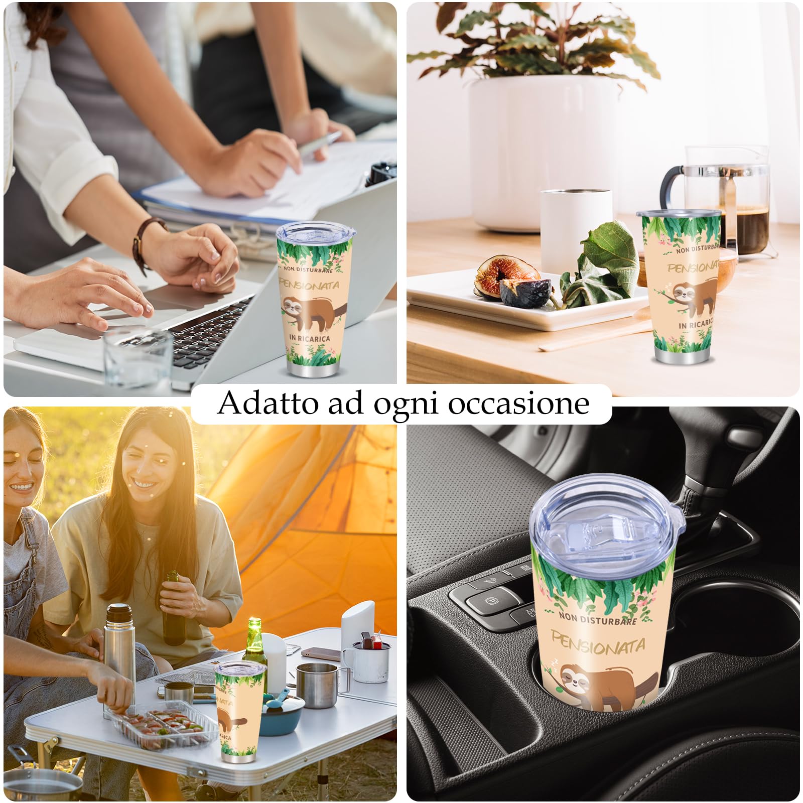Tazza pensionata regalo per la pensione 2024 donne mamma nonna collega, regalo di addio, pensionamento idea regalo tazza caffè