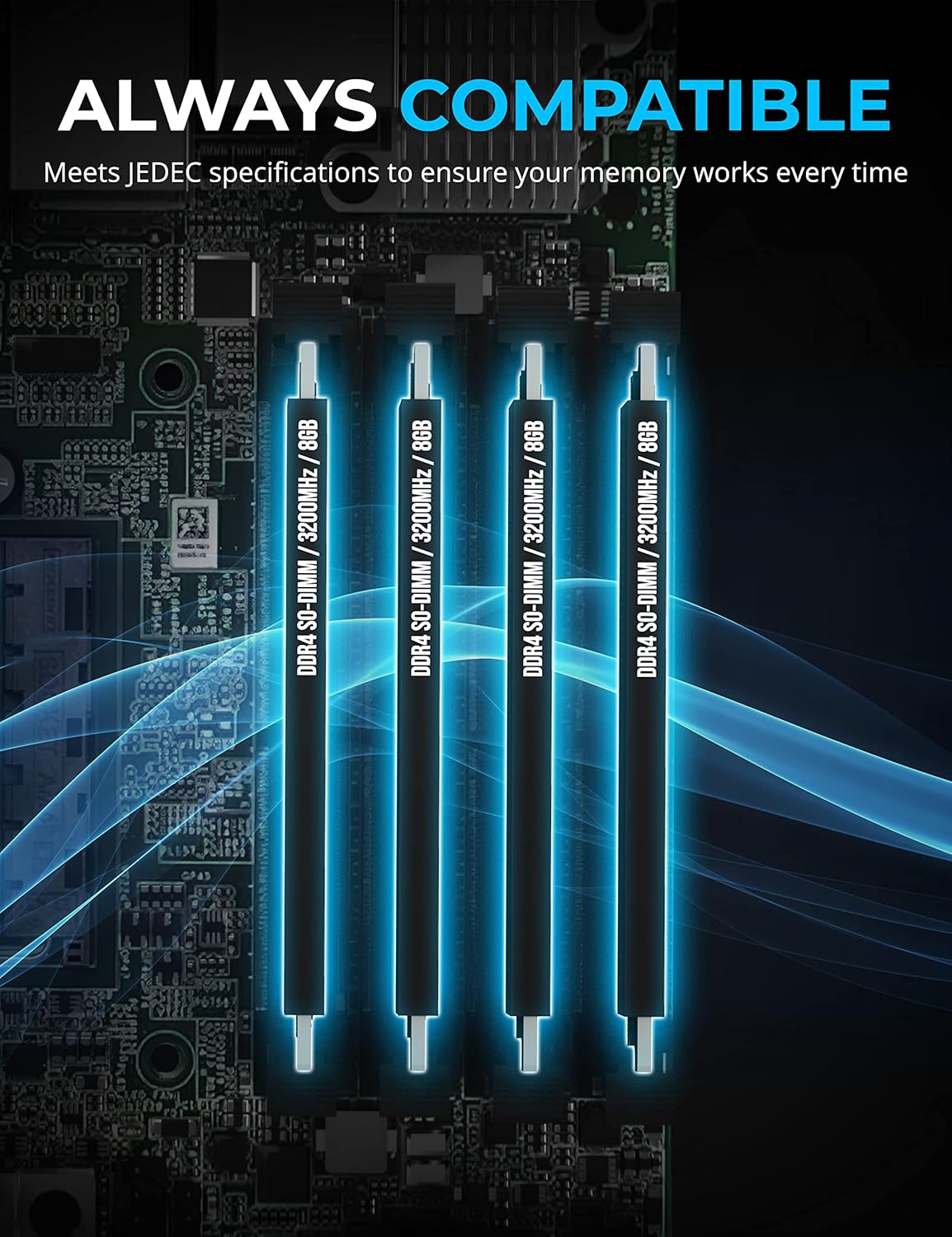 SABRENT Rocket 8GB DDR4 SO-DIMM 3200MHz Memory Module for Laptop, Ultrabook, and Mini-PC (SB-DDR8)