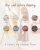 Vista 26 de doboi 20 PCS Lazos Fable de 4.5 Pulgadas Pinzas para el Cabello para Bebés y Niñas Lazos de Algodón y Lino para Niñas Accesorios para el Cabello