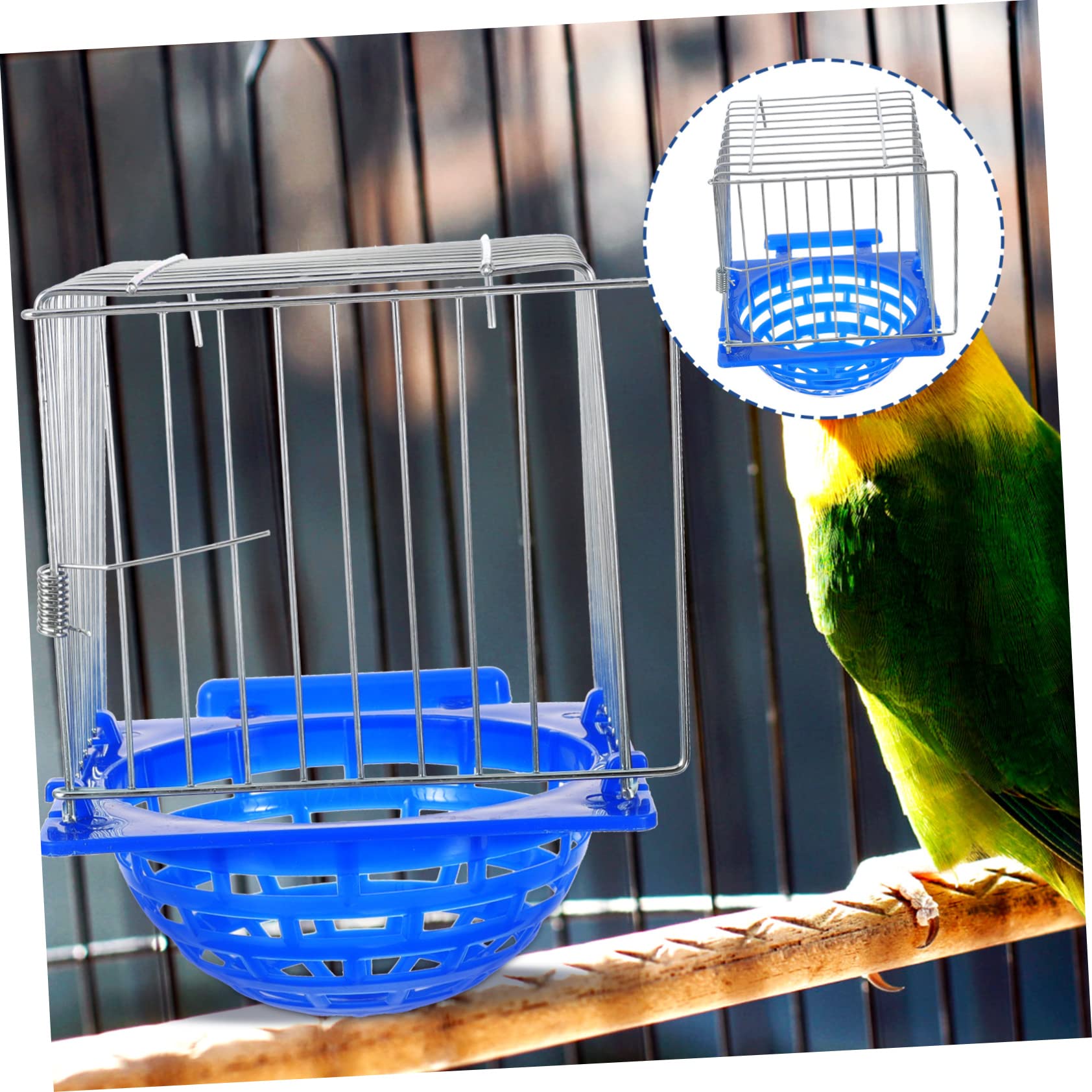 WOONEKY 3pièces Nid Oiseau Suspendu pour Petits Oiseaux Bassin De Nidification Pratique pour Perroquets Canaris Et Moineaux Facile à Installer Stable Et Sécurisé pour Élevage Oiseaux