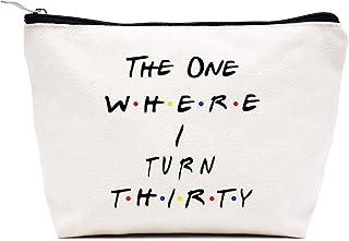 The One Where I Turn Thirty -Makeup Bag Cosmetic Bag Travel Pouch Gift -30th Birthday Gifts for Sister,Best Friends,Women,Boss,Girlfriend,Wife,Daughter,Co-worker,Nurse -Turning Thirty -Friends TV Show