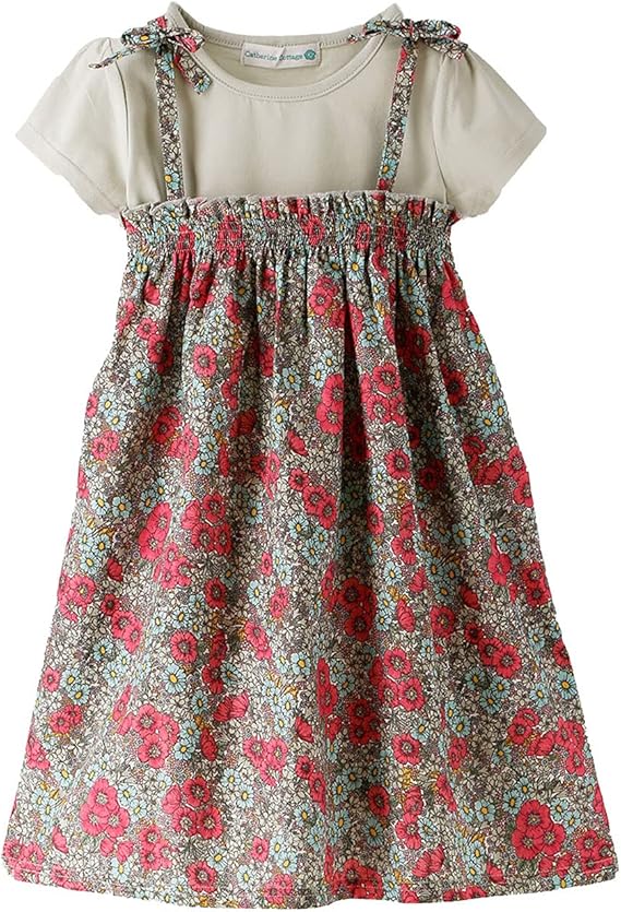 Amazon キャサリンコテージ 女の子 ワンピース 夏 半袖tシャツ キャミソールワンピースセット キッズ 子供服 カジュアル Qs053 Tak ワンピース チュニック 通販