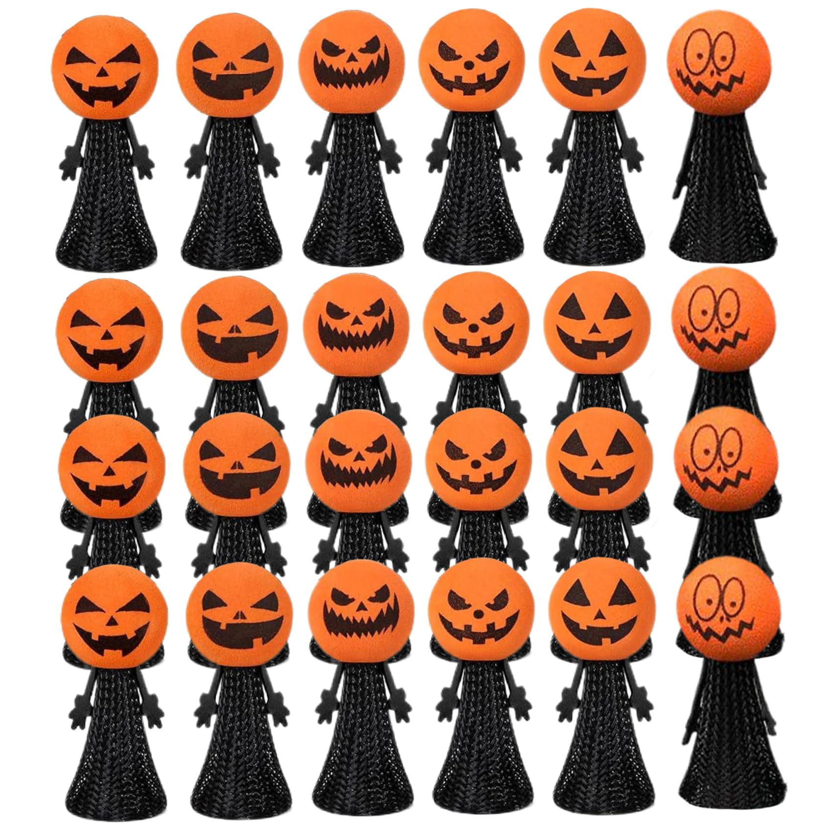 CNAFGBGG Jumping Toys 24 Pcs, Pumpkin Head, Halloween Favors.