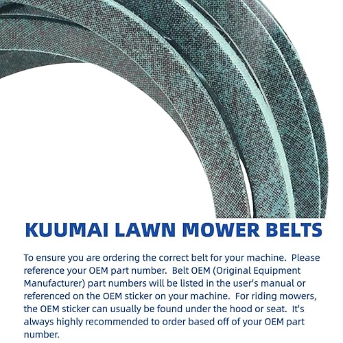 Miniatura 8 de Correa de transmisión compatible con MTD/Cub Cadet 754-04207 954-04207 LTX1042 LTX1045 LTX1046 LTX1046VT LTX1050 y LTX1050VT