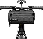 Signature Bar Bag – Midnight Black | Hard-Shell Bike Handlebar Bag with Waterproof Zippers & Adjustable Straps | Lightweight Bicycle Handlebar Bag, Compatible with Road, Gravel & MTB Bikes