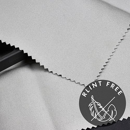 Miniatura 2 de PINGMIC Paño de limpieza de microgamuza de 12 x 12 pulgadas, limpieza sin pelusa, profesional, pulido, suministros de limpieza reutilizables,