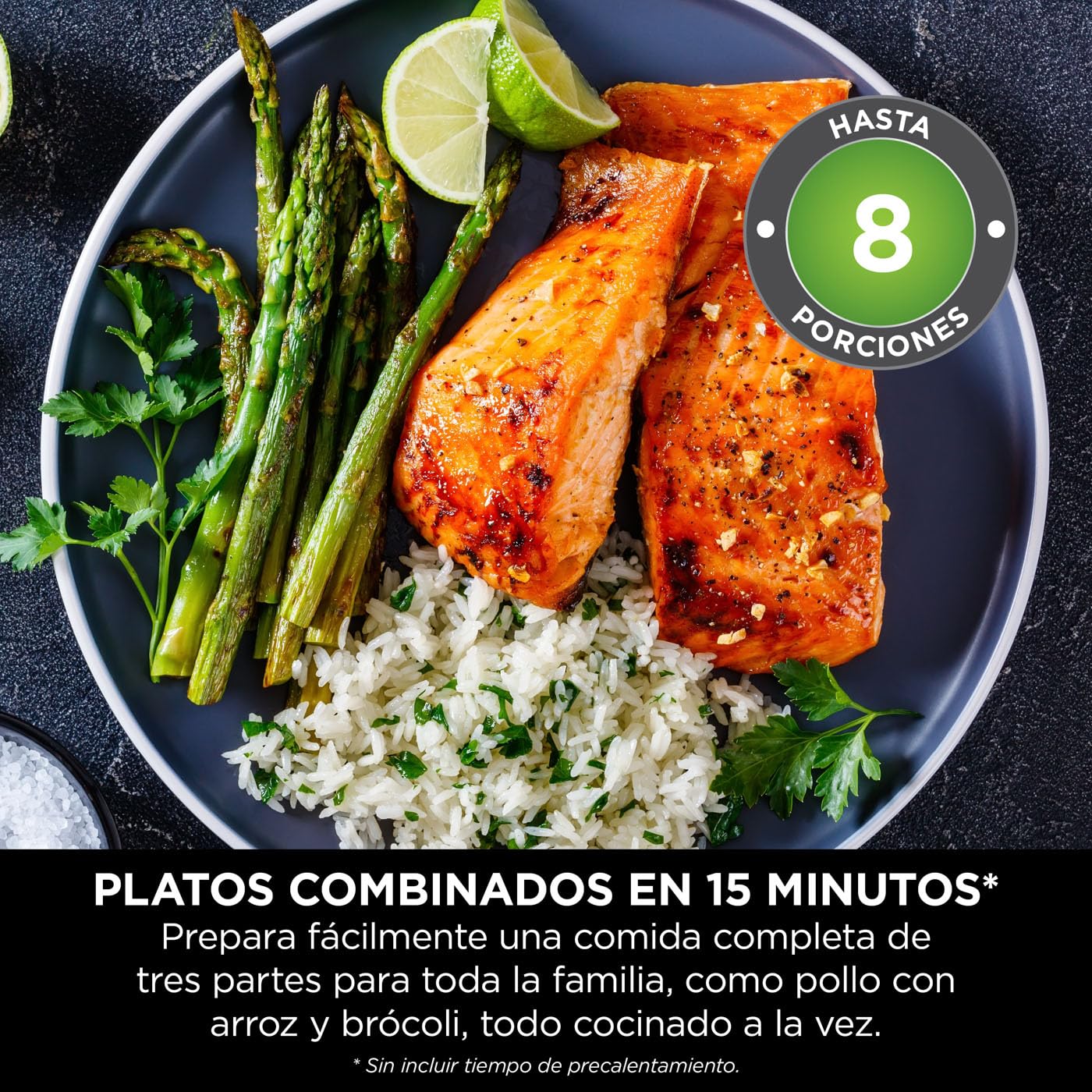 Ninja Combi Olla Eléctrica Multifunción 12 en 1 con Horno y Freidora de Aire - Comidas Familiares en 15 Minutos - Incluye Bandeja para Hornear, Fuente de Horno y Guía de Recetas - Gris, SFP700EU