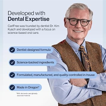 CariFree 1100 Fluoride Toothpaste with Nano Hydroxyapatite, Citrus, 2.4 oz