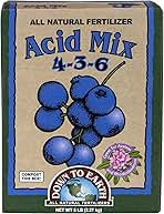 Down to Earth Organic Acid Mix Fertilizer 4-3-6, 5 lb – Natural Soil Amendment for Acid-Loving Plants Like Blueberries, Azaleas, Rhododendrons, and Evergreens