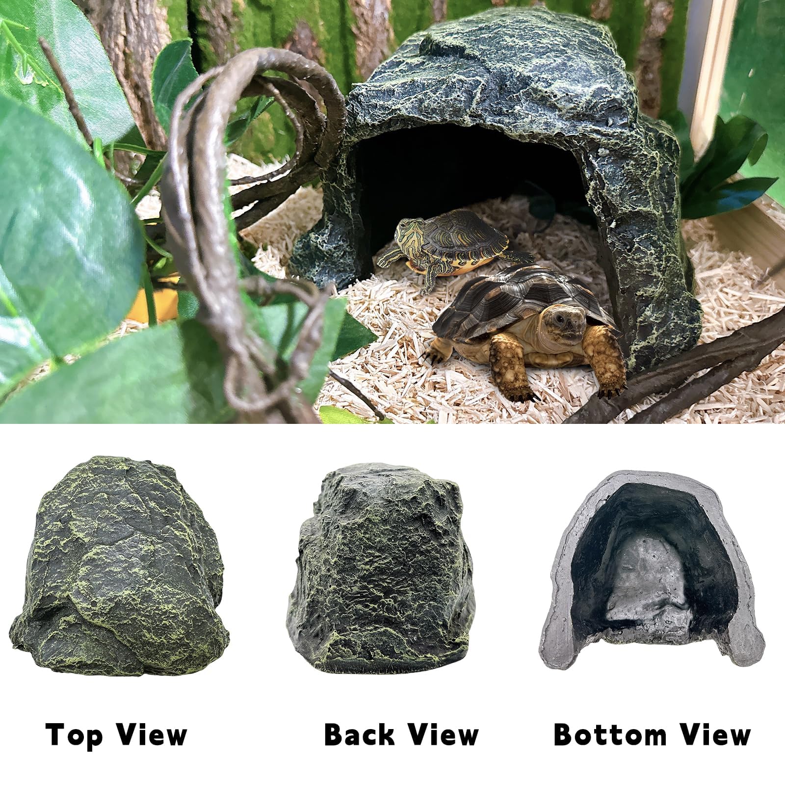HIDEOUT DAC National Geographic おまけ付 Amazon.com : BNOSDM Reptile Hideout,Large Tortoise Hide Cave