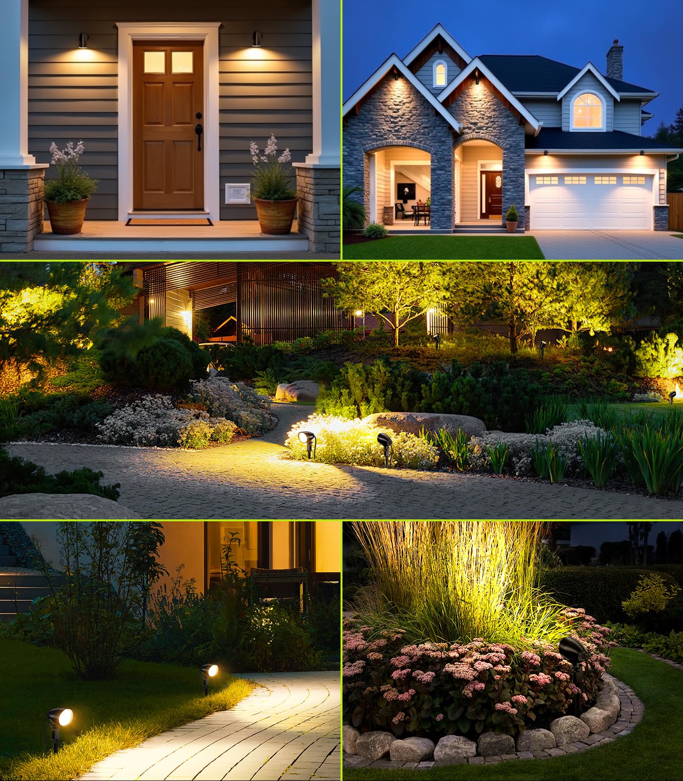 CLV Faretti Da Giardino Con Picchetto 20W 1880LM Alluminio Bianca Calda | Faretto Led da Esterno 2700K Lampade da Esterno IP66 Impermeabile Luci da Giardino da Terra per Cortile Alberi Sentieri