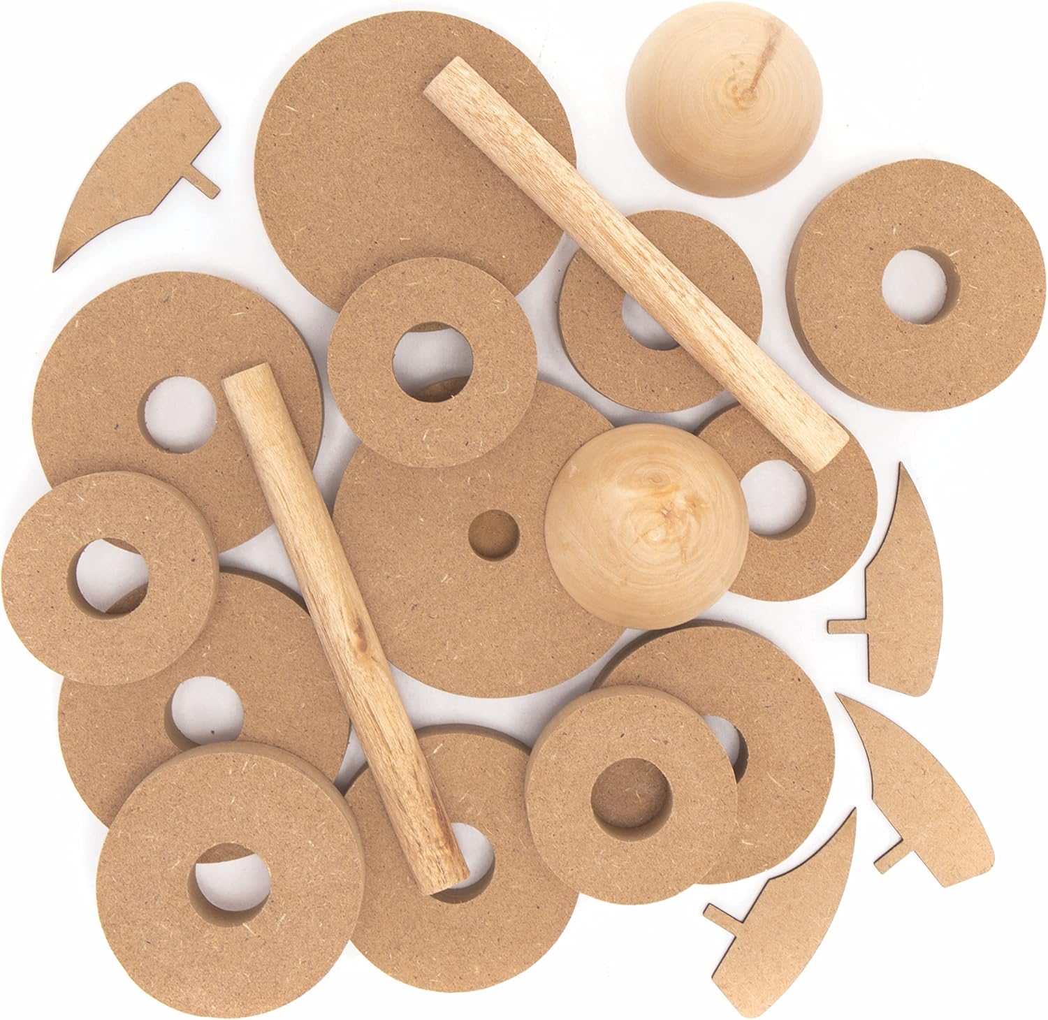 Rocket Wooden Stacking Kits