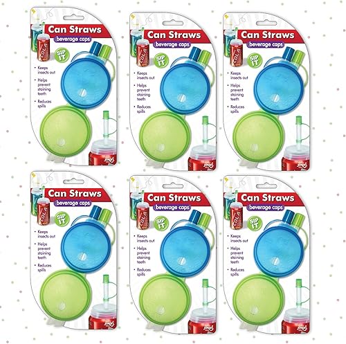 Miniatura 7 de Jokari 4 popotes de soda para beber y sellar para bebidas enlatadas