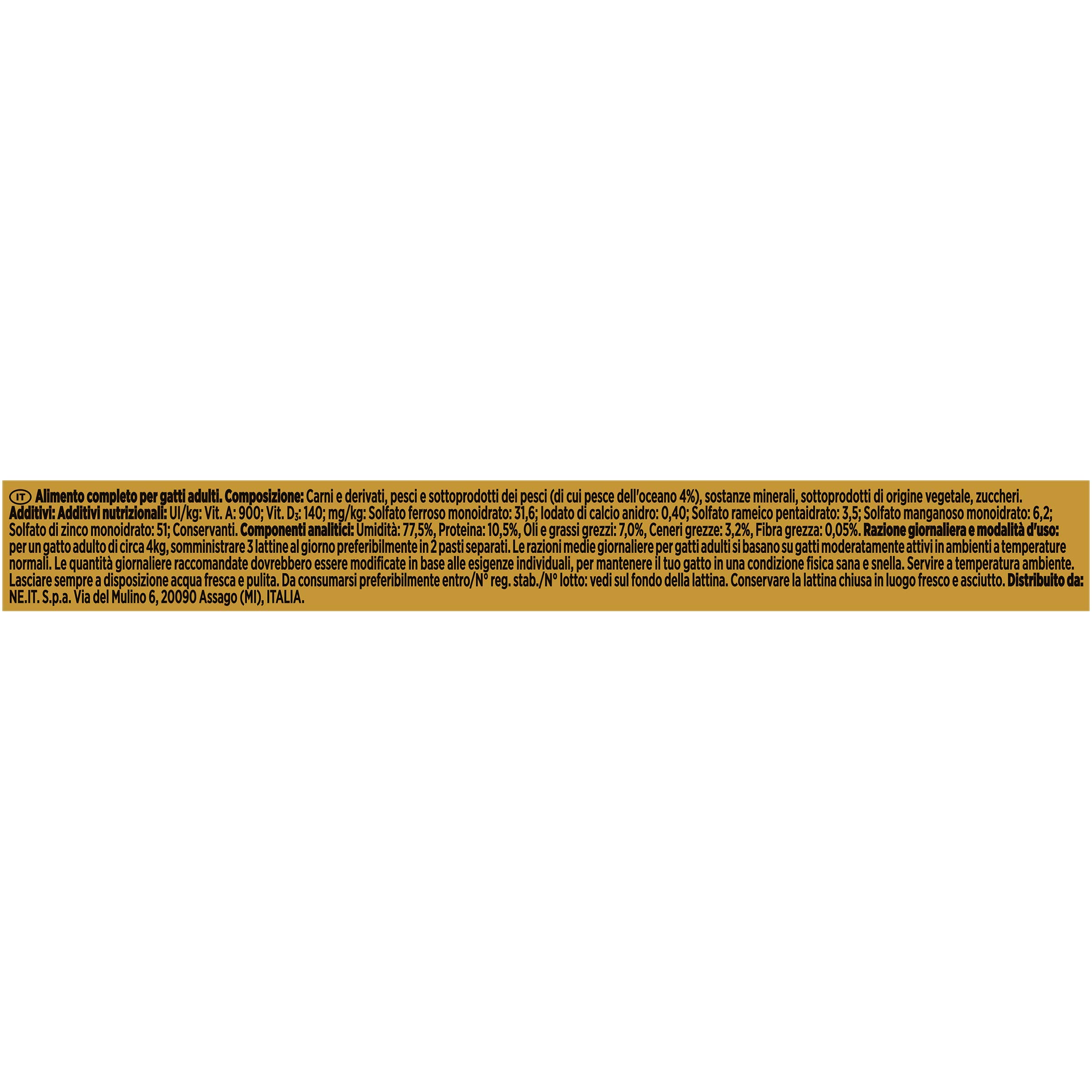 Gourmet Purina Gold Nourriture Humide Mousse pour Chat au Poisson de l'océan – 24 boîtes de 85 g chacune (Pack de 24 x 85 g)