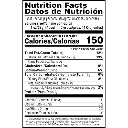 Miniatura 11 de Pringles Patatas fritas, aperitivos de almuerzo, aperitivos para llevar, barbacoa, lata de 5.5 onzas (1 lata)