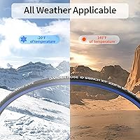 Vista 3 de Manguera de jardín de 75 pies, manguera de agua de jardín flexible sin torceduras resistente, manguera flexible de cobre con bala collapsible