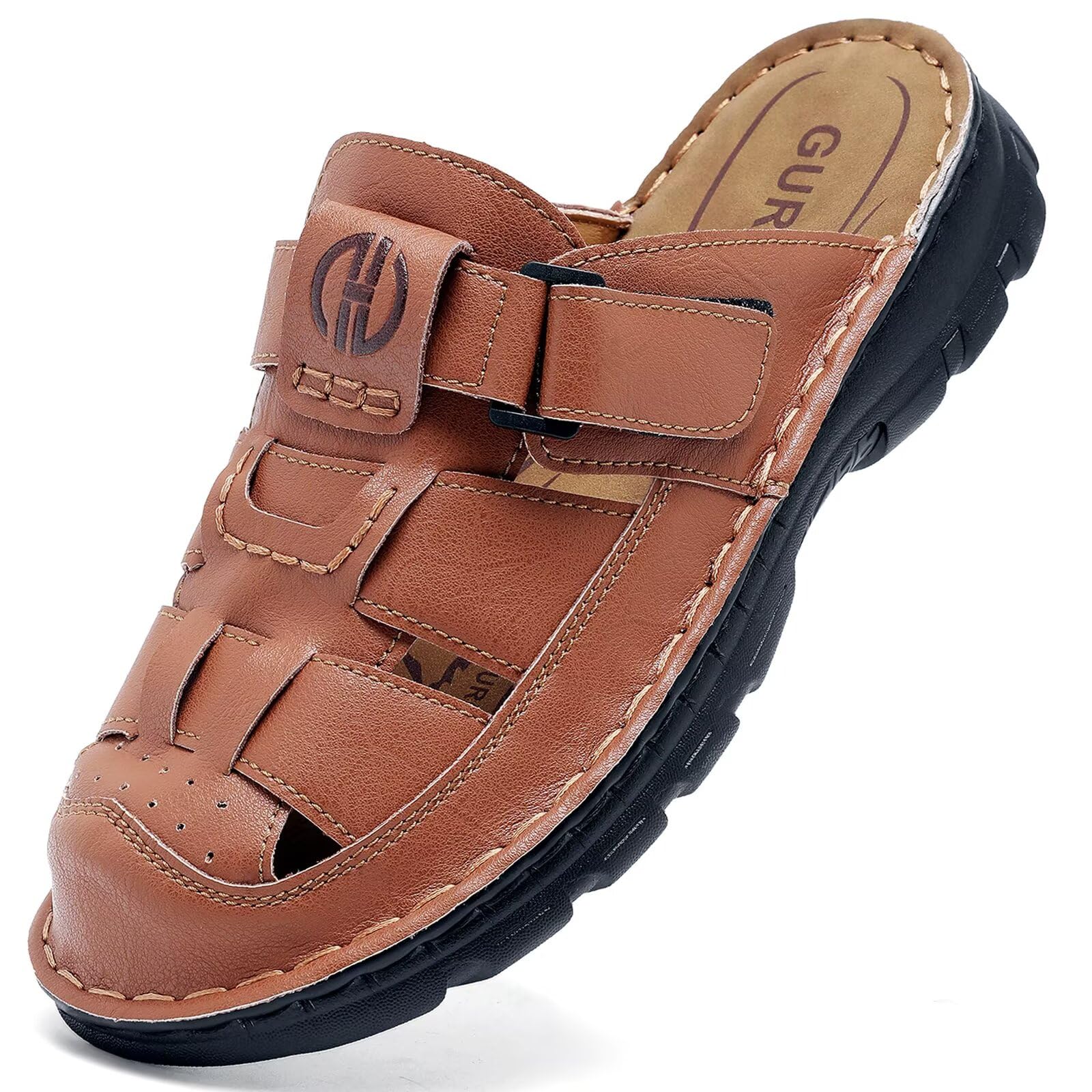 Homme Sabots et Mules Été Cuir Sandales