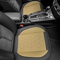 Vista 11 de JOJOBAY Funda de cuero para asiento de automóvil, fundas de asiento inferior para automóviles, protector de asiento delantero, apto para el 95%