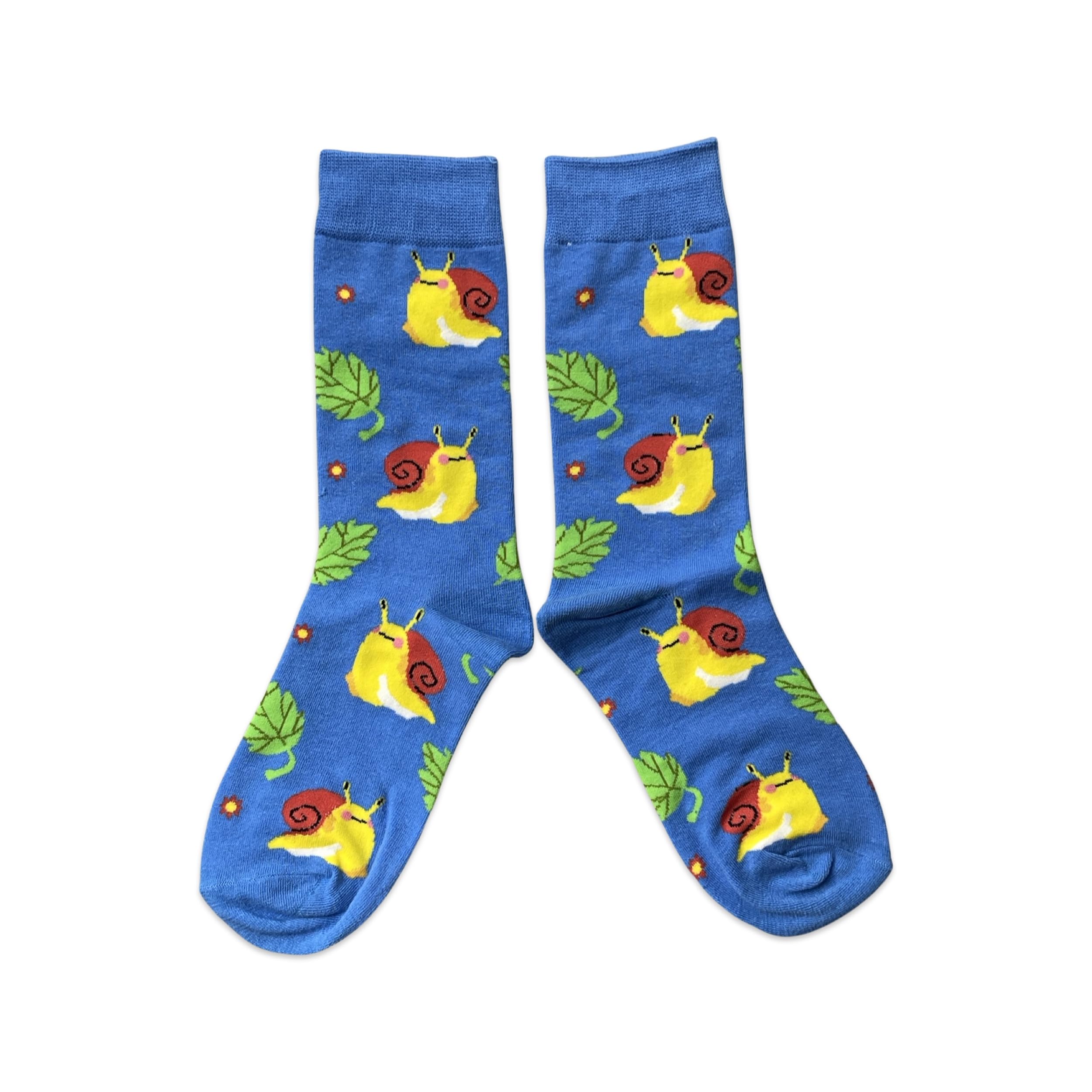 Sock Shack Men's Blue Garden Snail Gardener Entomologist Socks 6-10 Uk / 39-44 Eur / 7-11 Us