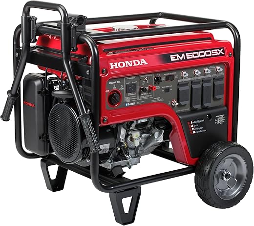 Honda 664350 EM5000SX 120V/240V 5000-Watt 389cc Portable Generator with Co-Minder
