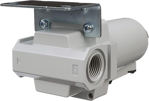 Miniatura 8 de PneumaticPlus saf400-n04b-mep Filtro de partículas de aire comprimido 12NPT 10micrastazón de metal wdrenaje Manual soporte por PneumaticPlus