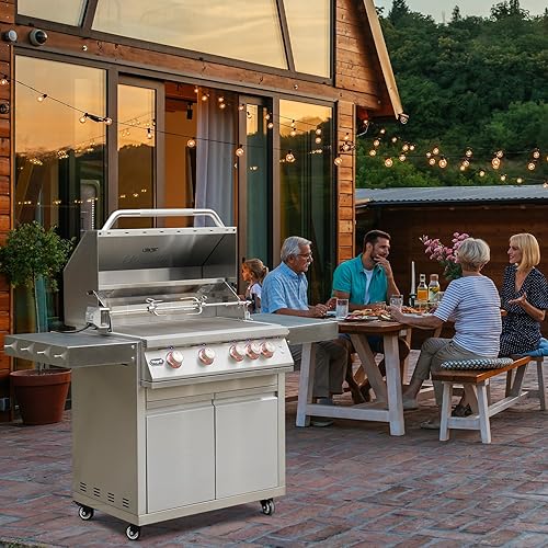 Miniatura 7 de Hygrill - Kit de asador para todas las parrillas Hygrill de gas y carbón integradas de 4 quemadores, asadores con motor, varilla de asador, 2