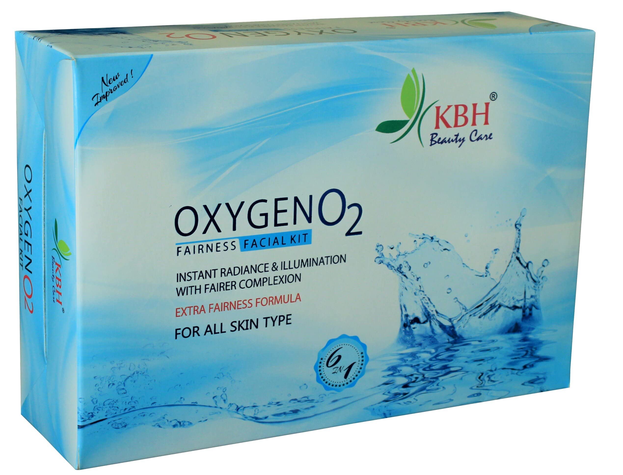 Oxygen O2 Plus Facial Kit Oxygenating Glow Skin Kit for Deep