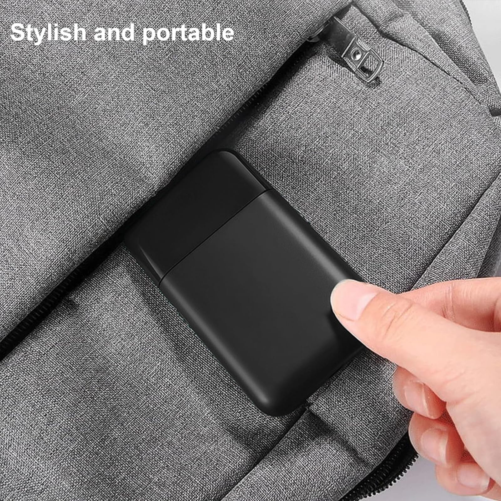 Rasoio a lamina da uomo multifunzione con basette pop-up, ricaricabile tramite USB, mini rasoio da viaggio per barba e peli del viso