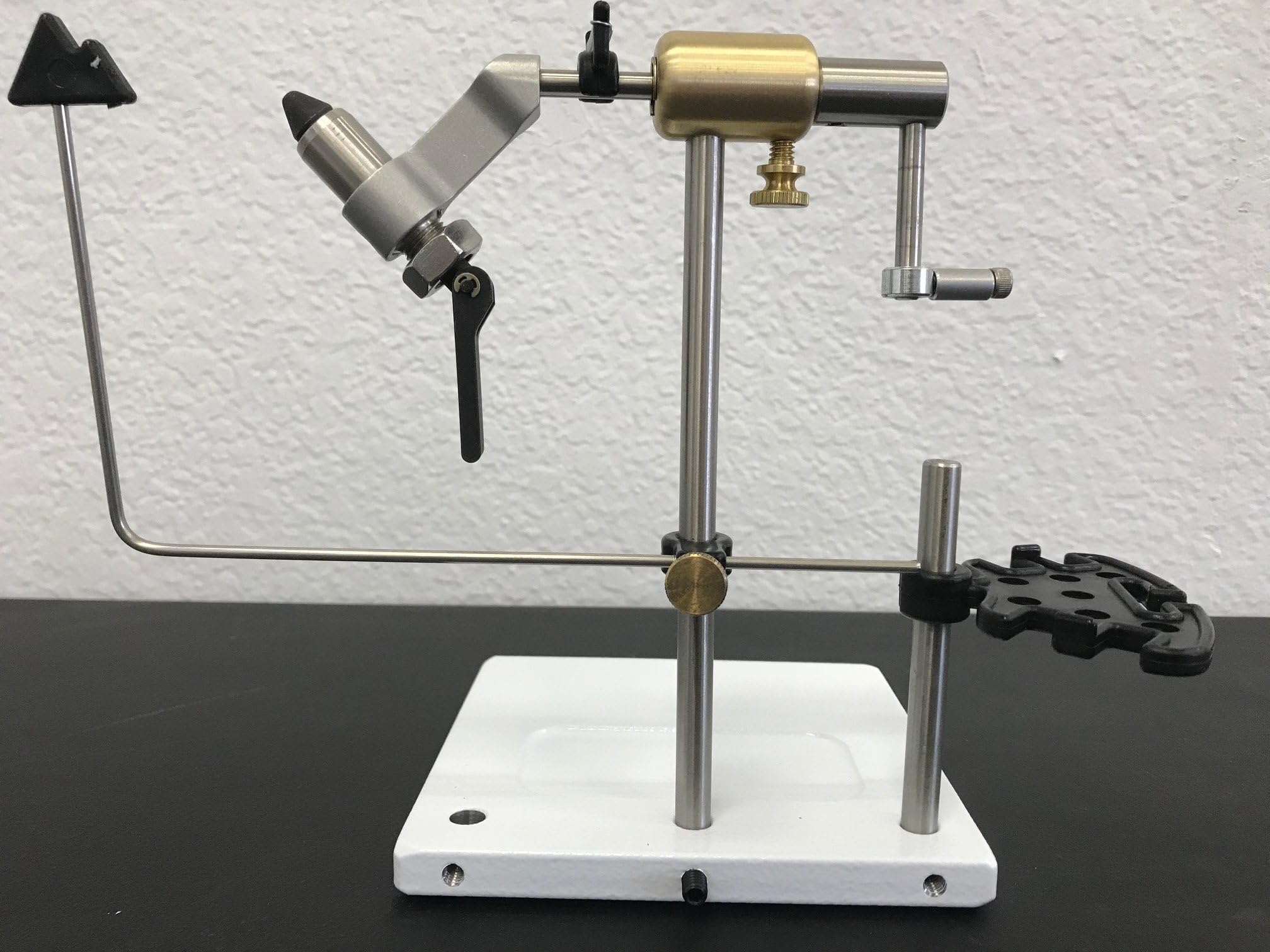 Peak Fishing Rotary Vise, Silver, Die Cast Zinc, Modern Style, Bench Vise