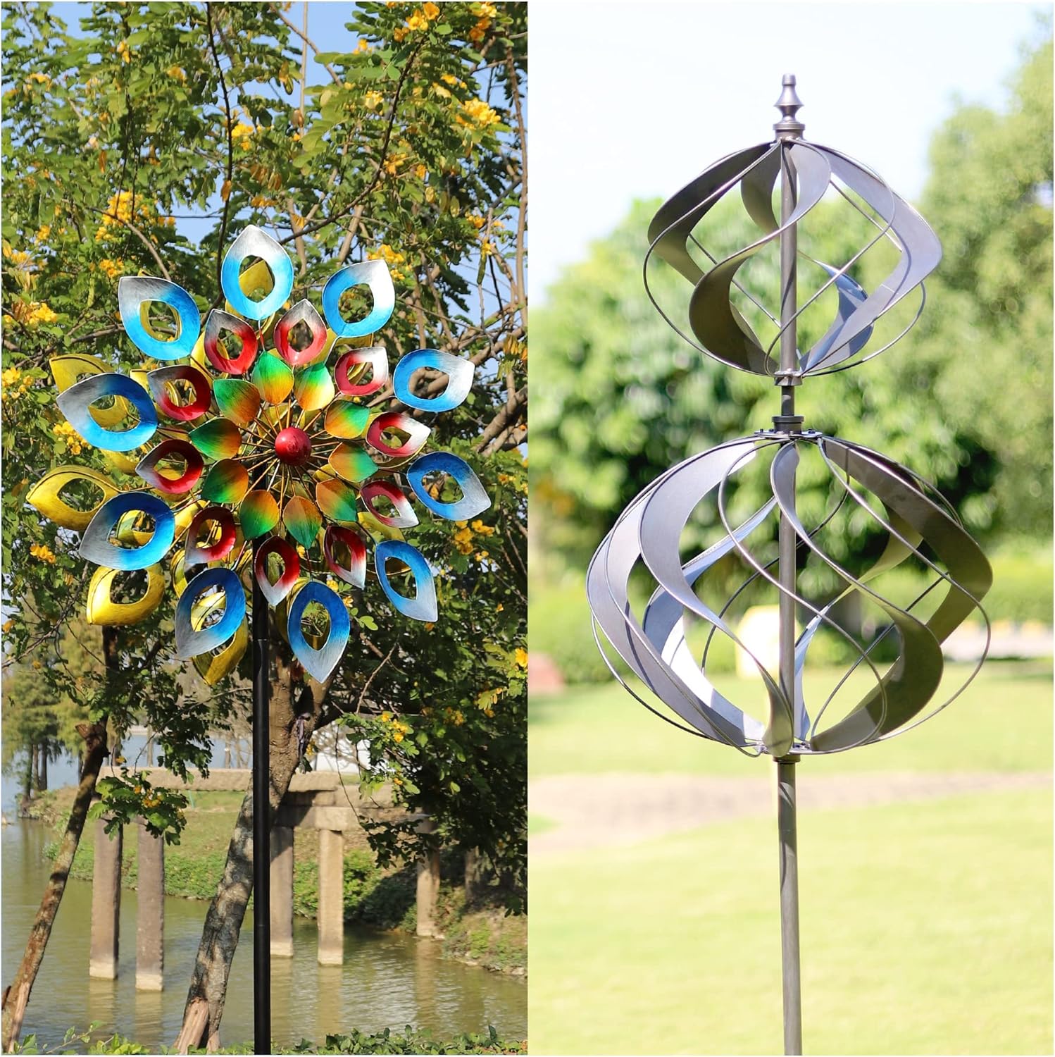 LimeHill Wind Spinner for Yard Garden Patio, Lawn & Garden
