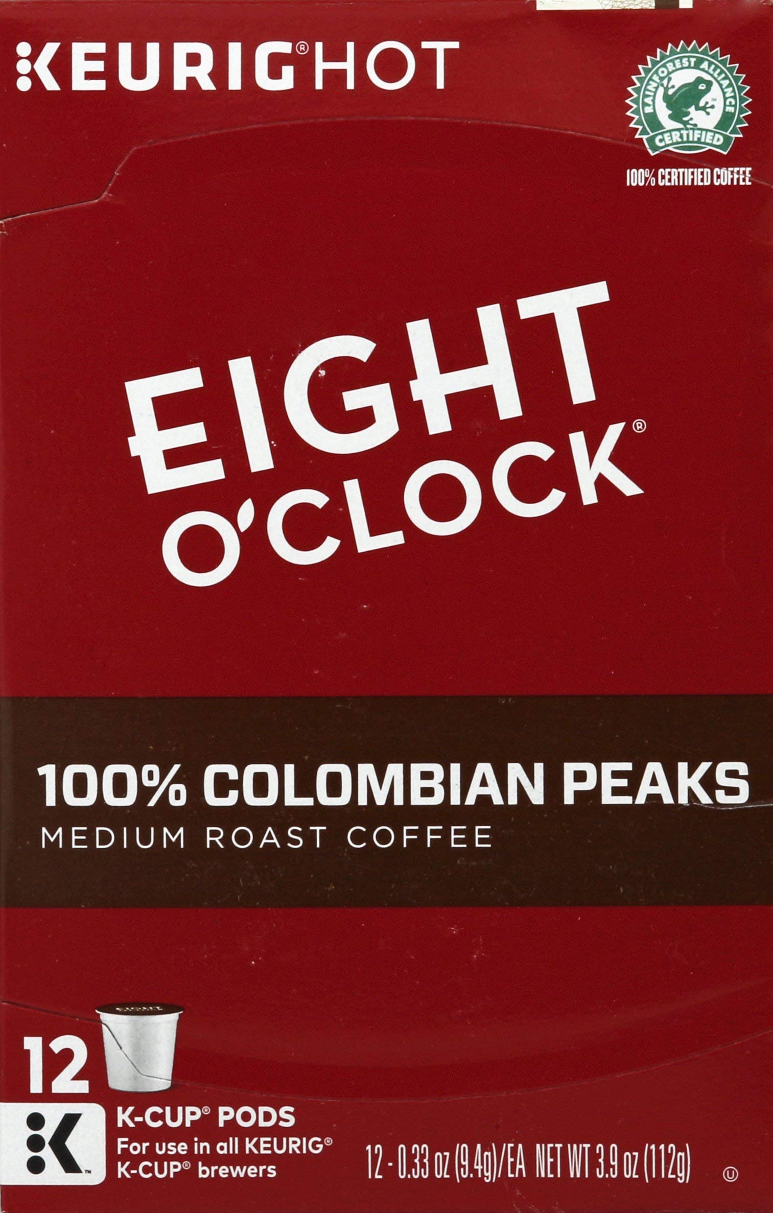 Amazon.com: EIGHT O CLOCK 100% COLOMBIAN PEAKS K CUP COFFEE