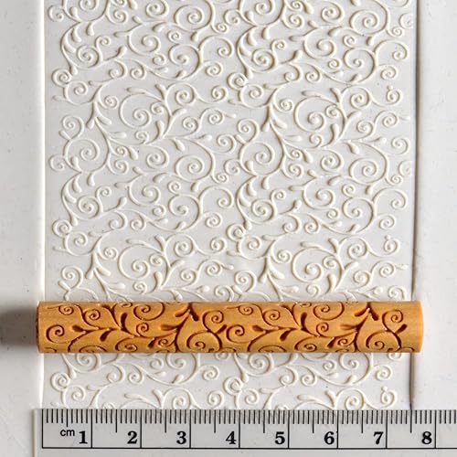 Miniatura 10 de MKM Pottery Tools Rodillos de ramita de madera para arcilla (Tw-33 Winter Woods)