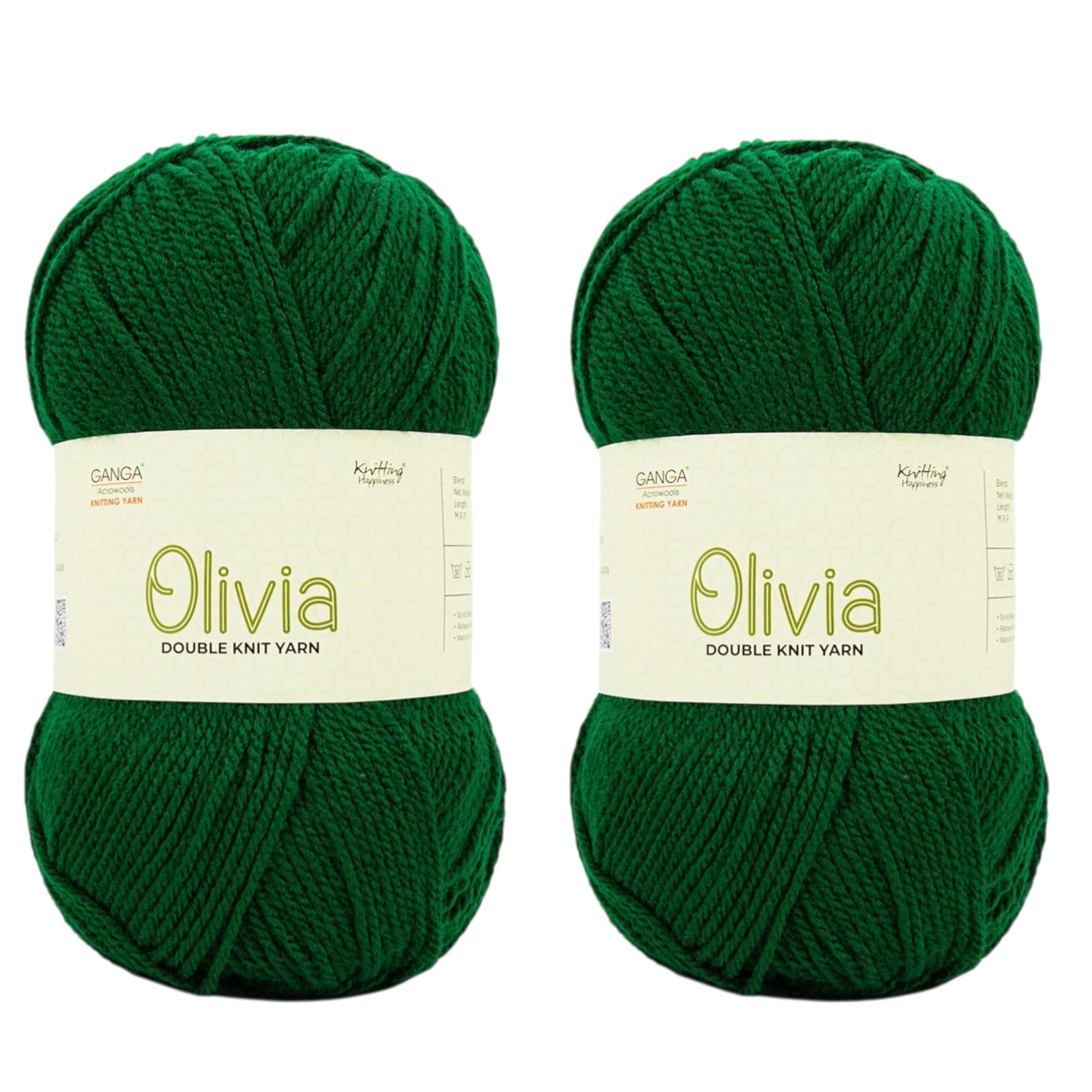 Ganga Acrowools Olivia Yarn - Maroon (2 Balls) -2 Ganga Acrowools Olivia Yarn - Maroon (2 Balls) -2