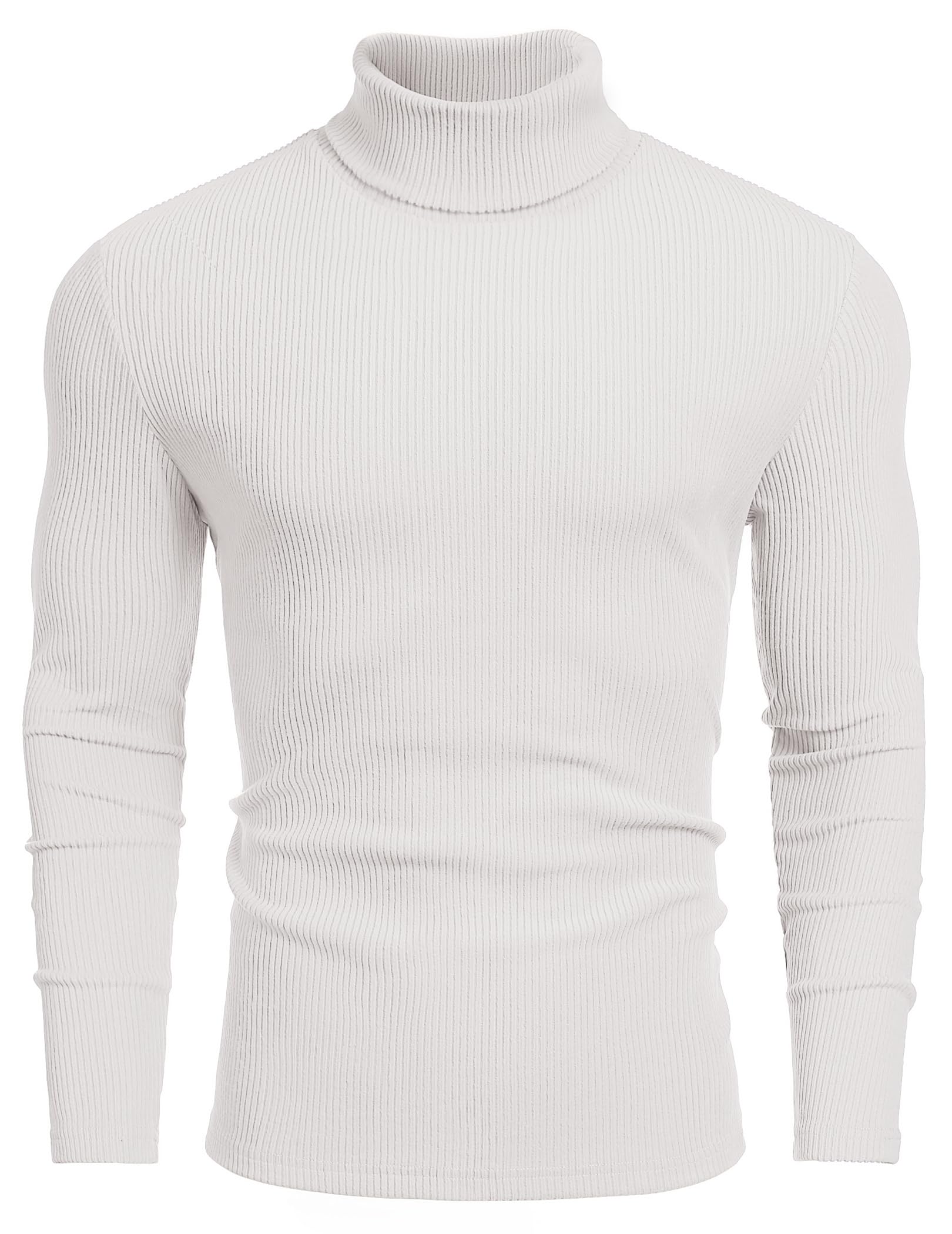 COOFANDY Herren Rollkragenpullover Turtleneck Langarmshirt Männer Longsleeve T-Shirt Unterziehshirt Basic Pulli Slim Fit