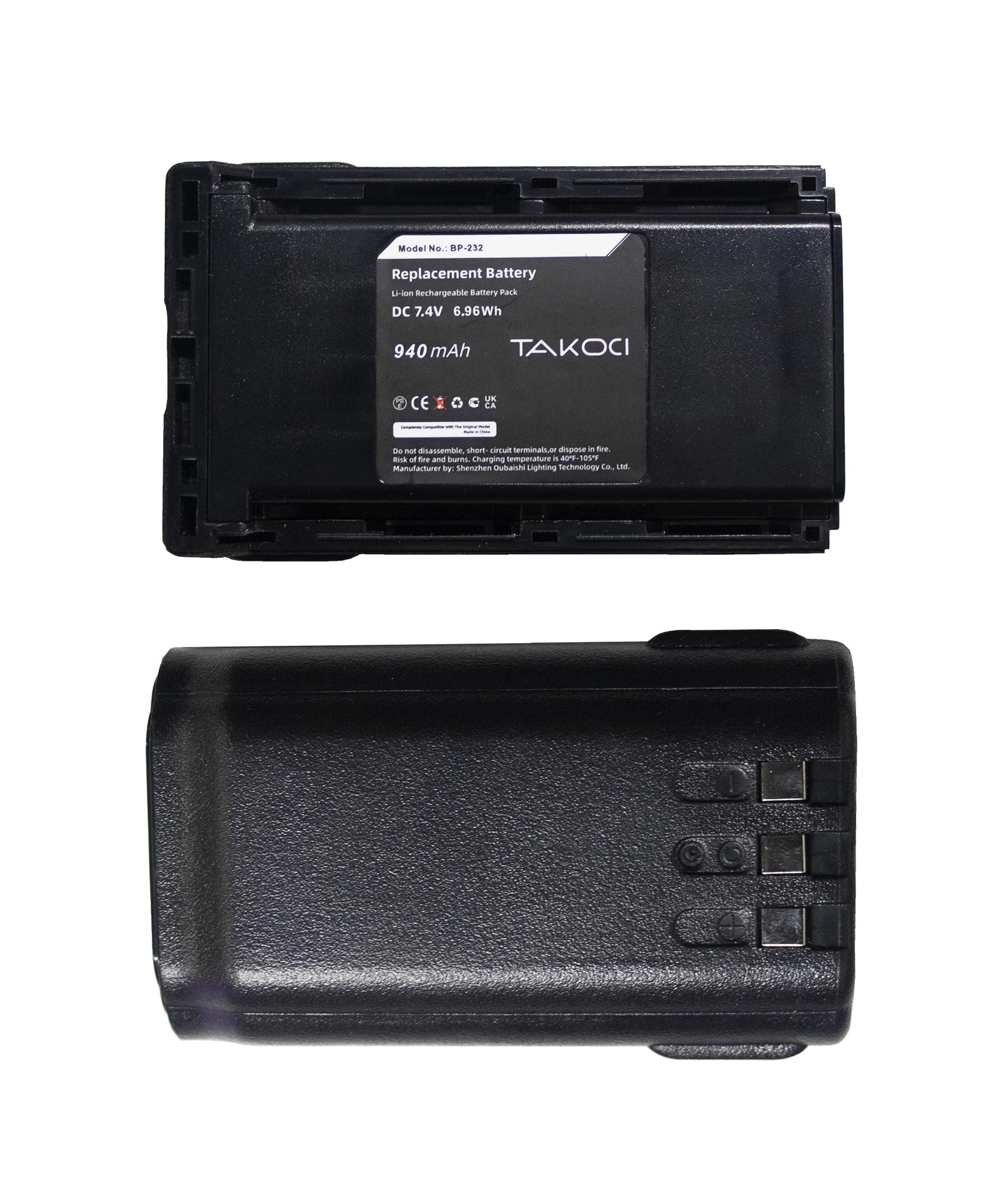 Gikysuiz 2-Pack Replacement Battery BP-230 BP-231 BP-232 for IC-A14 IC-F14 IC-F15 IC-F16 IC-F24 IC-F25 IC-F26 IC-F3011 IC-F33 IC-F34 IC-F43 Series Two