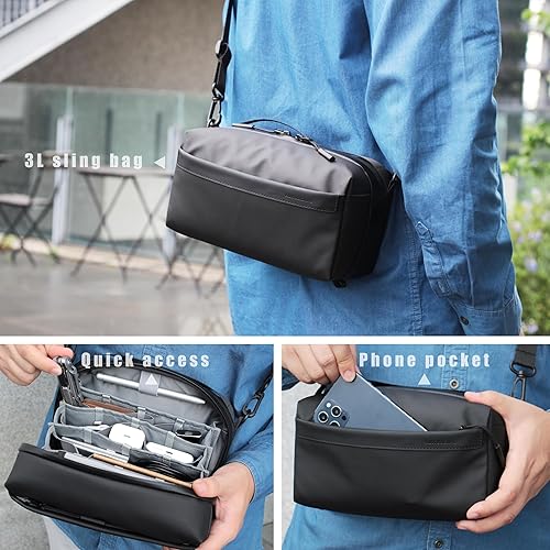 Miniatura 3 de Alex T1 organizador de electrónica de almacenamiento grande bolsa de viaje, YKK resistente al agua, accesorios de viaje, bolsa de maquillaje EDC,