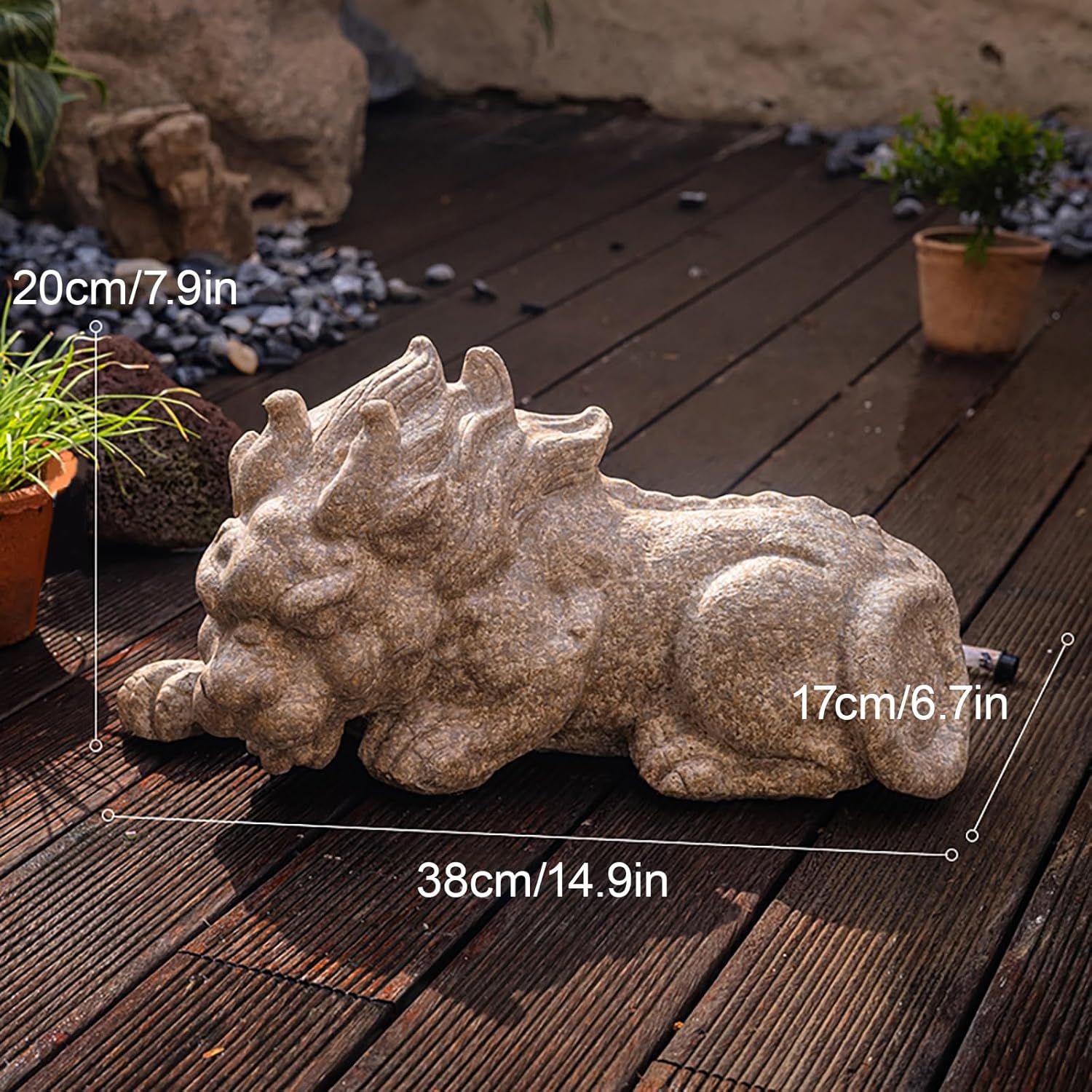 Pond Spitter, Fountain Dragon Statue, Animal Garden Water Outlet Water Sprayer, Ideal for Garden, Hotel, and Fish Pond Landscape Decoration
