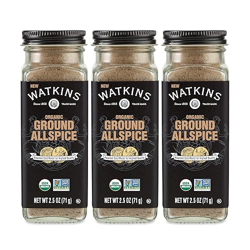 Watkins Pimienta orgánica molida, 2.5 onzas, paquete de 3