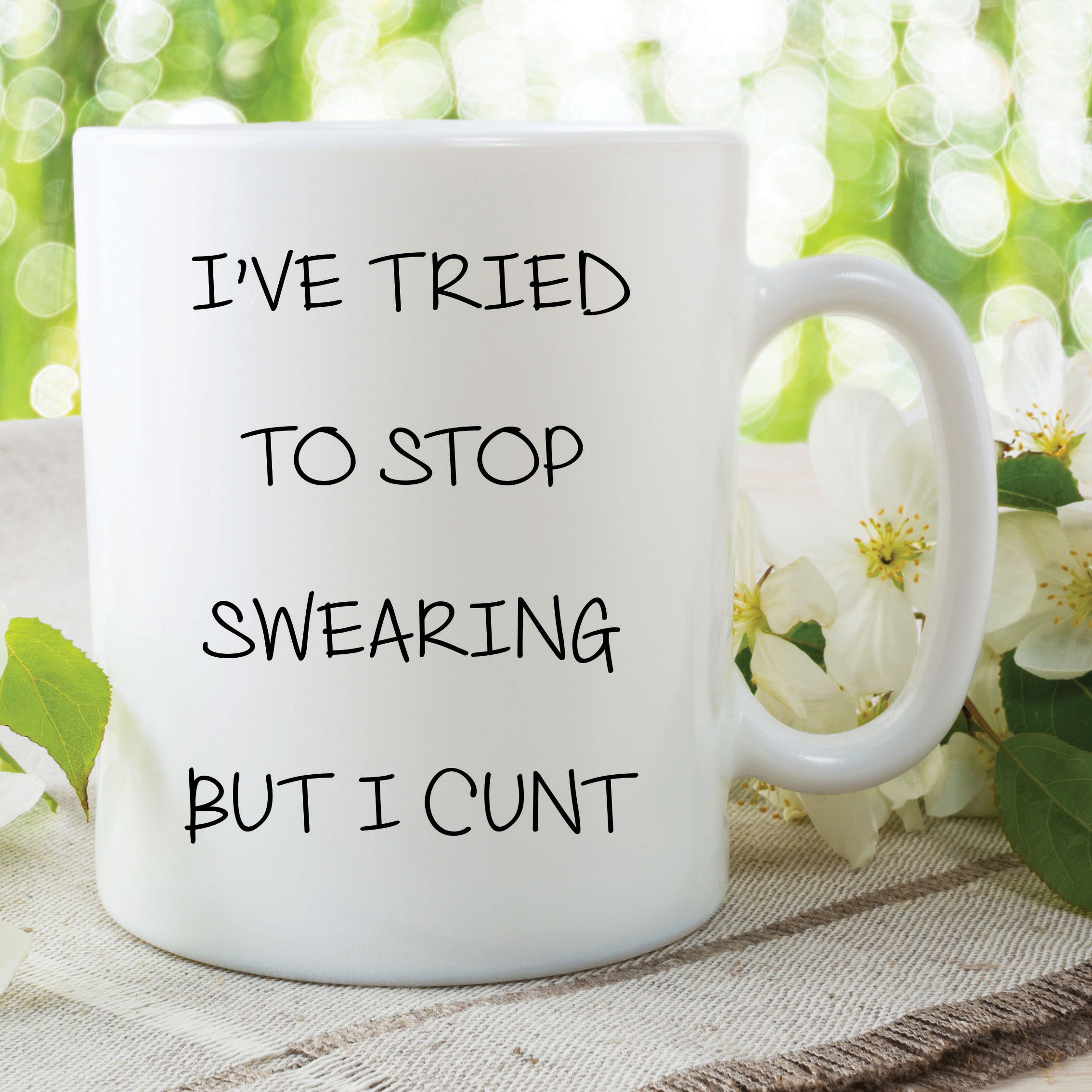Peachy Antics White Funny Novelty Mugs Swearing Adult Fun Gift Present Joke Quote Cup Tea Wsdmug575