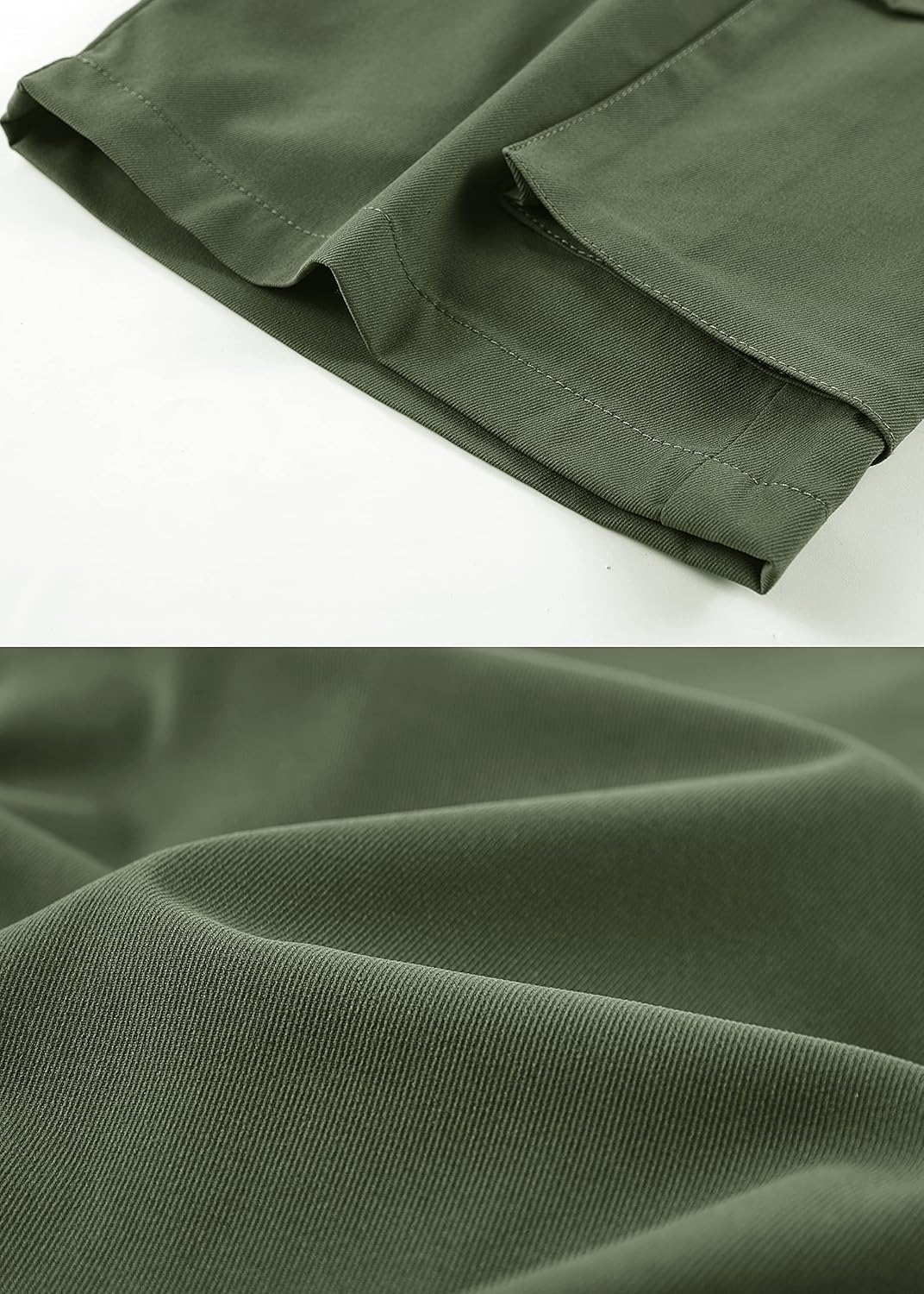 VtuAOL Women's Cargo Shorts Casual Elastic Waist Comfy Relaxed Fit Shorts - Image 8