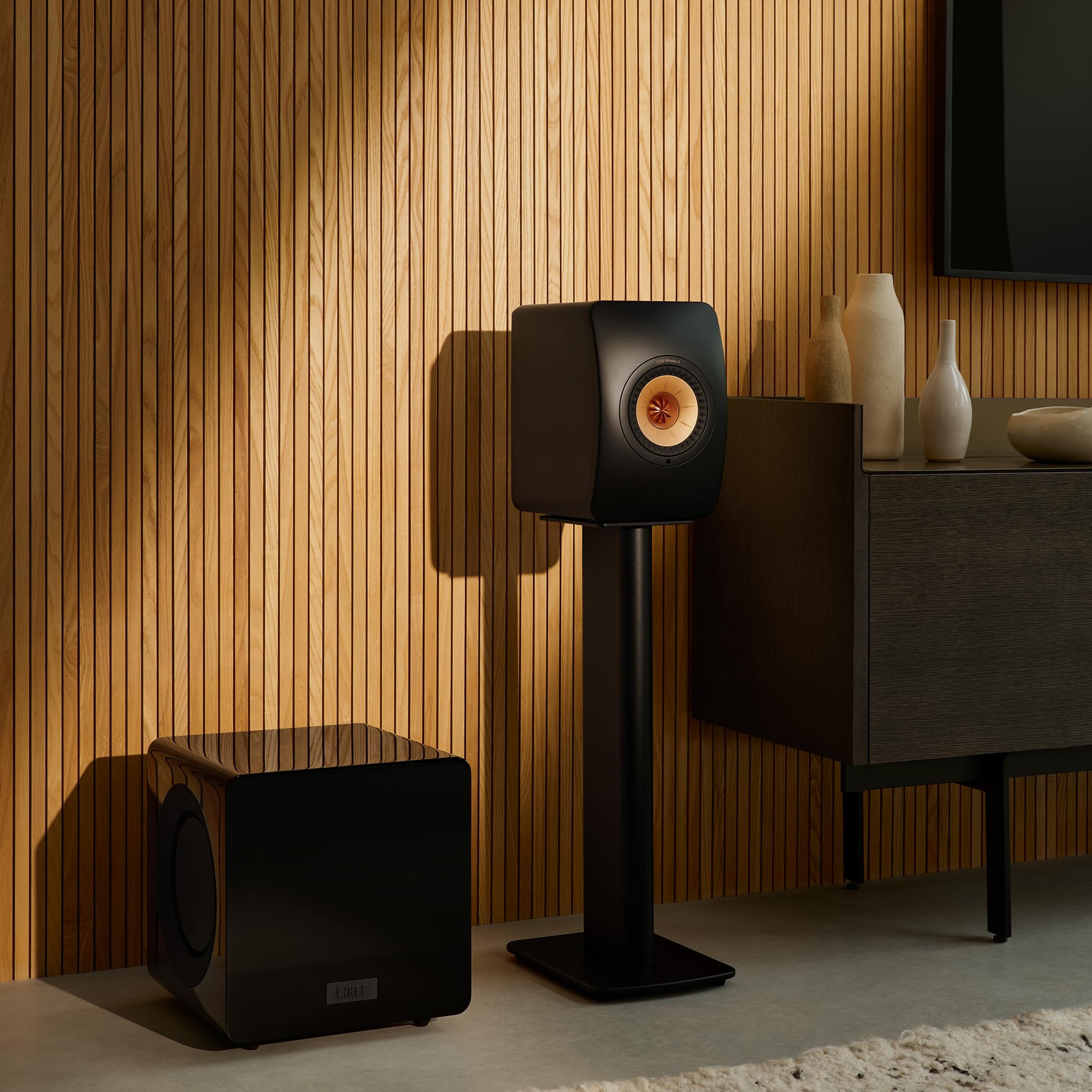 KEF KC92 サブウーファー Amazon.com: KEF KC92 Subwoofer (Black Gloss) : Electronics
