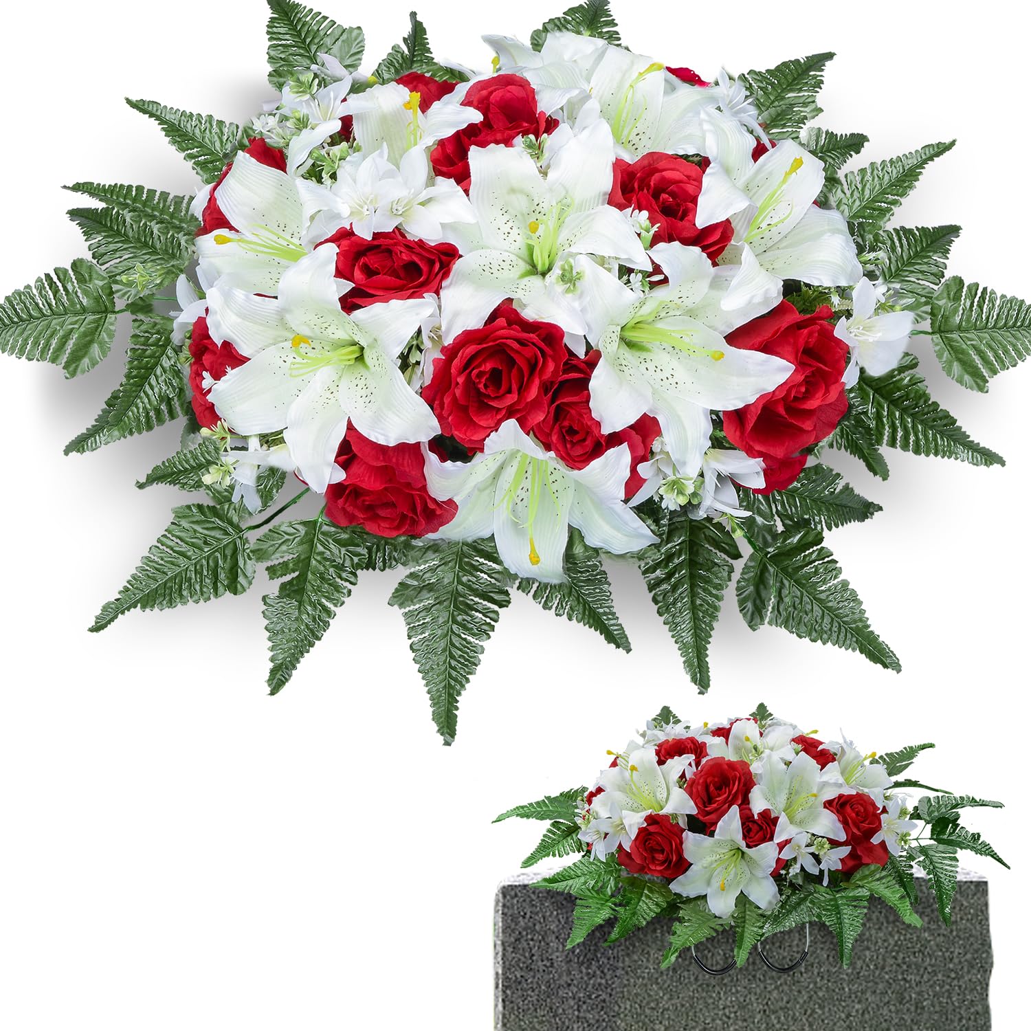 blumenkasten weihnachtlich Kunstpflanzen | Künstlicher Blumenkasten Herbst/Winter - Larsson main image 1
