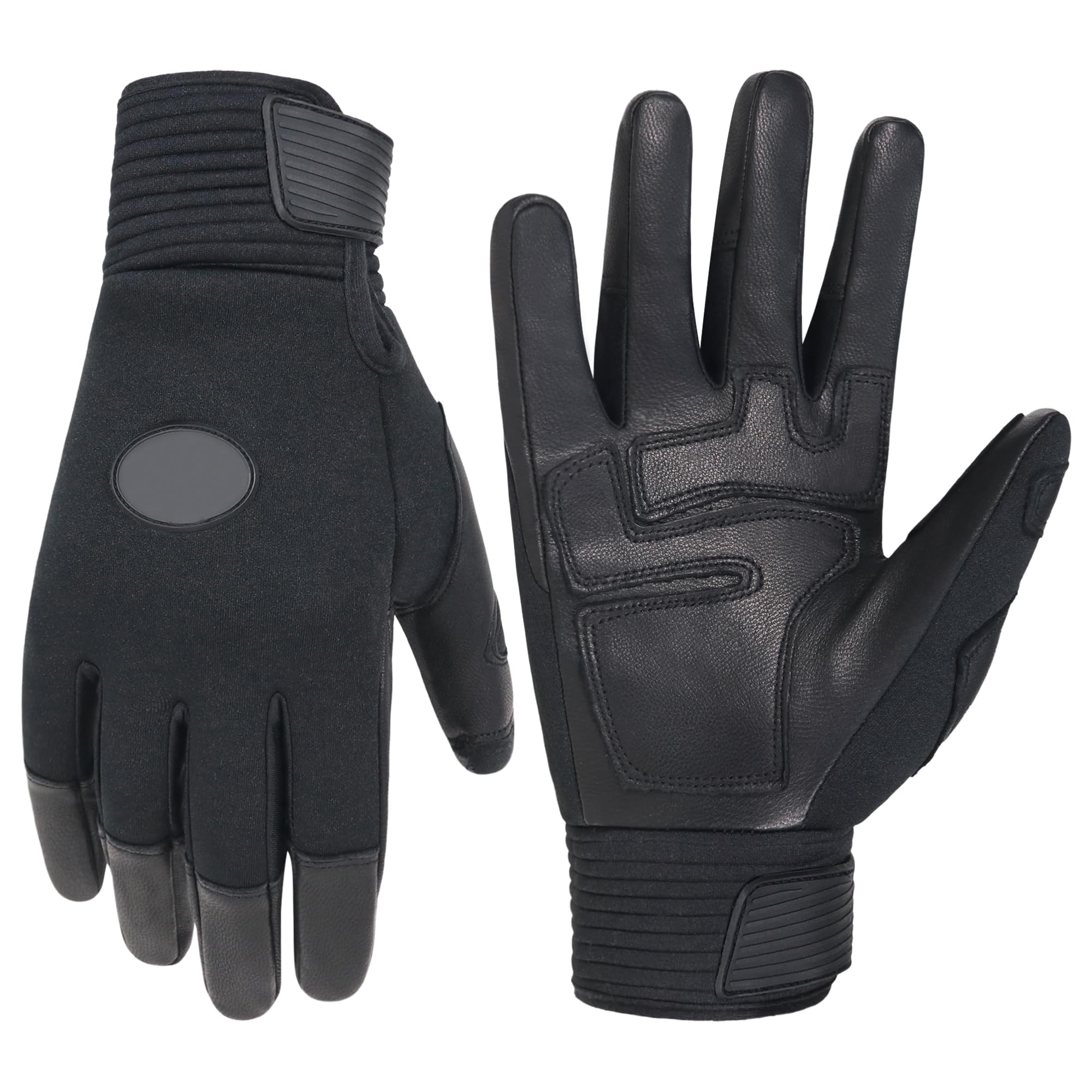 HANDLANDY Work Gloves for Men &amp; Women, Utility Mechanic Working Gloves Touch Screen, Flexible Gardening Gloves for Yard
