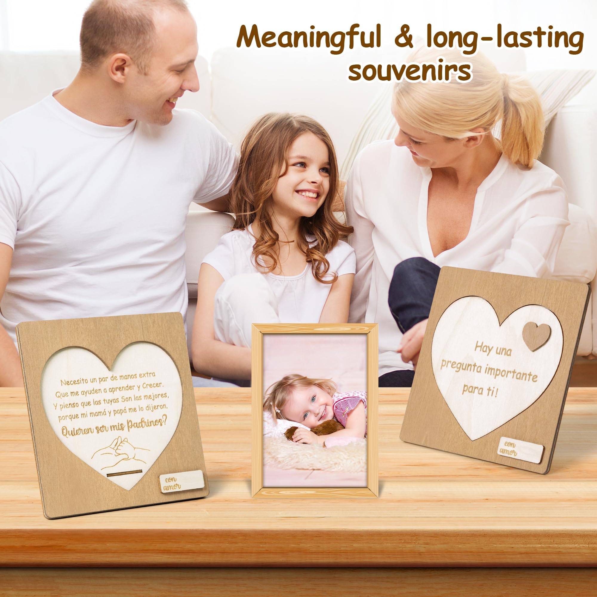 Aazon.co | Qinyoung 7 Pcs Godparents Gift Will You Be Y Godother Godfather Proposal Gift Set - View #4
