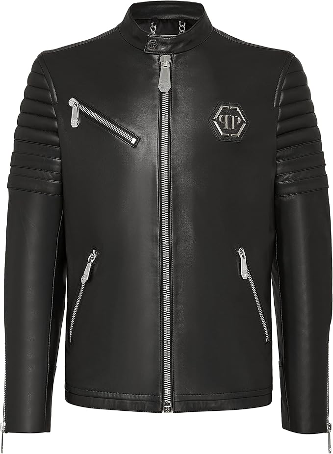 Philipp Plein Herren Leather Moto Jacket Schwarz XXXLarge Amazon.de Sonstiges Philipp Plein Herren Leather Moto Jacket Schwarz XXXLarge Amazon.de Sonstiges