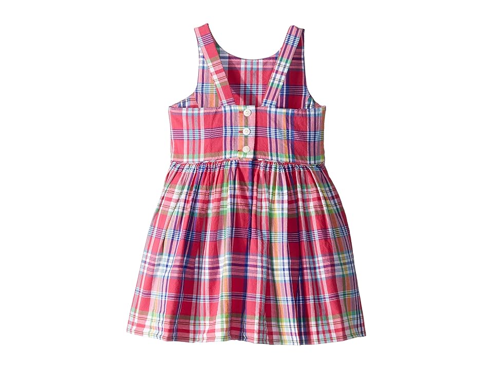 

Polo Ralph Lauren Kids Madras Plaid Cotton Dress (Toddler) (Pink Multi) Girl's Clothing