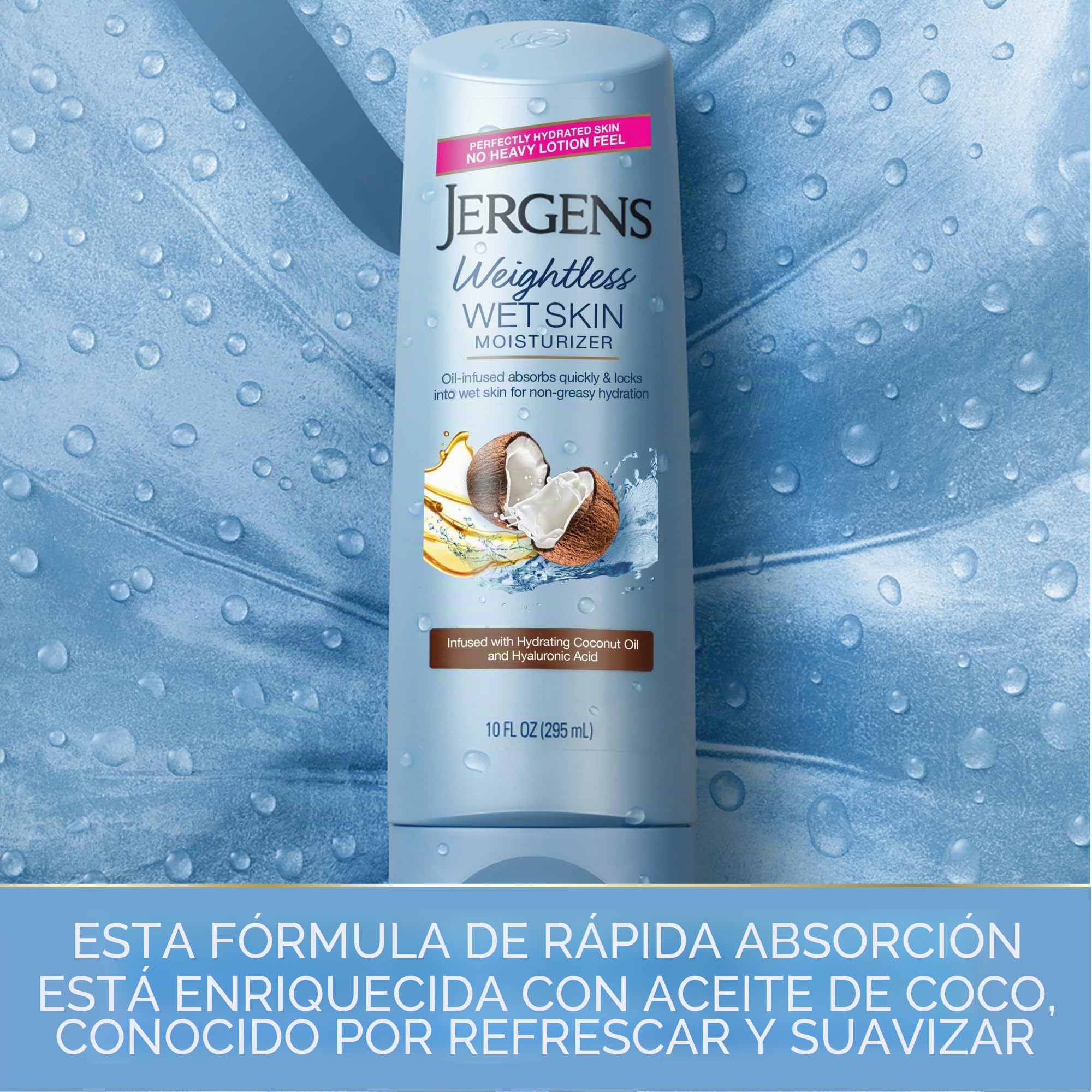 Jergens Wet Skin Moisturizer, Coconut Oil, 10 Ounce by Jergens