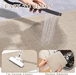 YIHOUSE Bathroom Mat Super Absorbent-Quick Dry Bath Mat-Non Slip Bath Mats for Bathroom-Thin Bathroom Mat Fit Under Door for Bathroom Rug(Beige,17"x24")