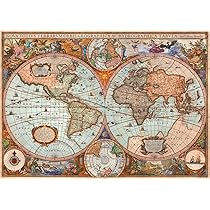 Schmidt Spiele 58328 Mappa del mondo antico, puzzle da 3000 pezzi